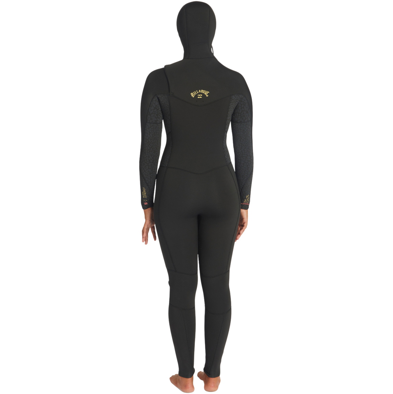 Billabong Womens Synergy 5/4mm Chest Zip Hooded Wetsuit ABJW200100 - Wild Black